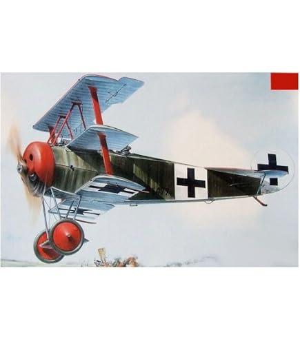 Amazon | モンモデル 1/32 ドイツ空軍 フォッカー Dr.1 戦闘機 レッド